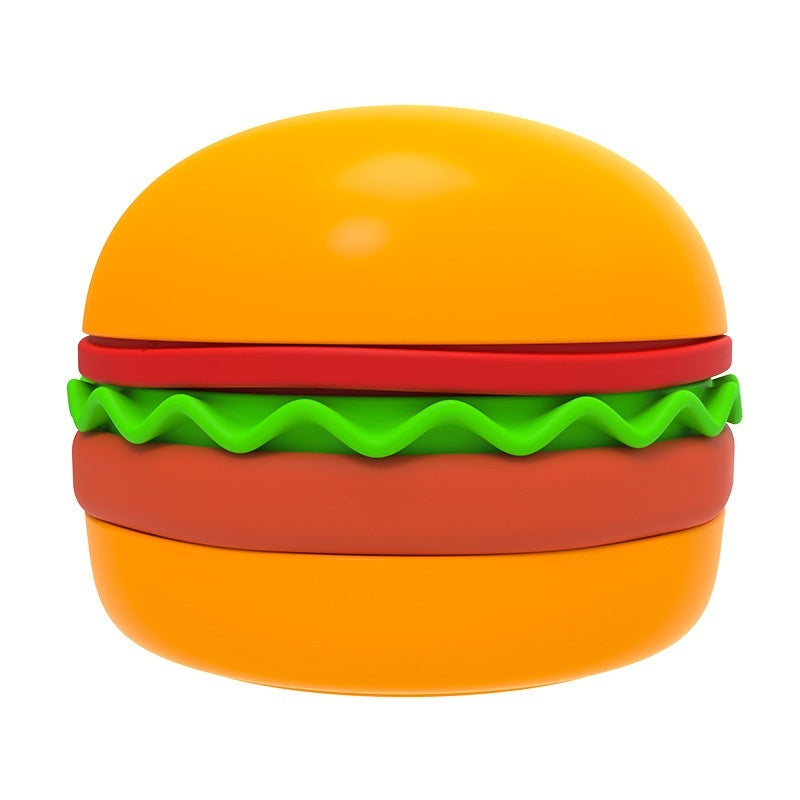 Hamburger Style 5-in-1 Dog Bowl – Anti-Choke Non-Slip Silicone Slow Feeder, Multi-Color