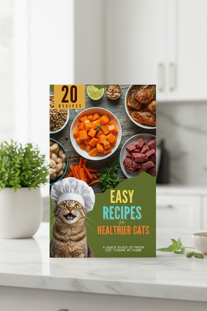 EASY RECIPES for Healthier Cats: A Quick Guide to Fresh Cat Cuisine at Home (Digital Cookbook PDF)