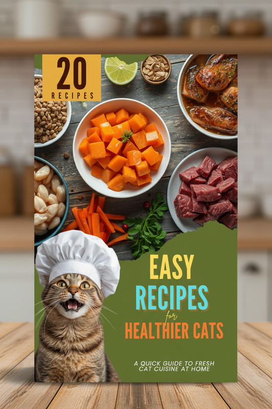 EASY RECIPES for Healthier Cats: A Quick Guide to Fresh Cat Cuisine at Home (Digital Cookbook PDF)