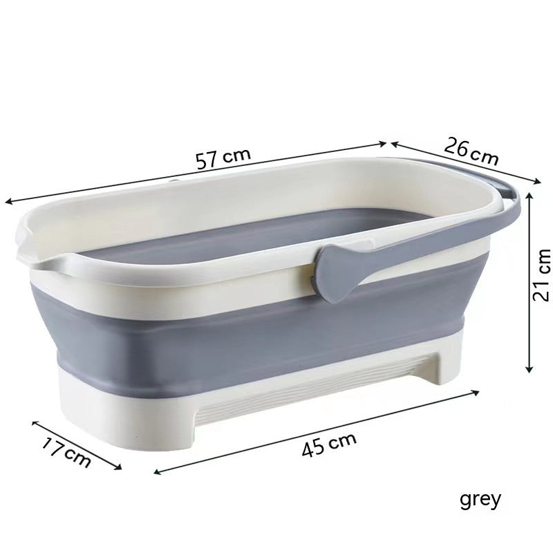 Collapsible Plastic Pet Bucket – Foldable Water & Bath Container for Dogs and Cats