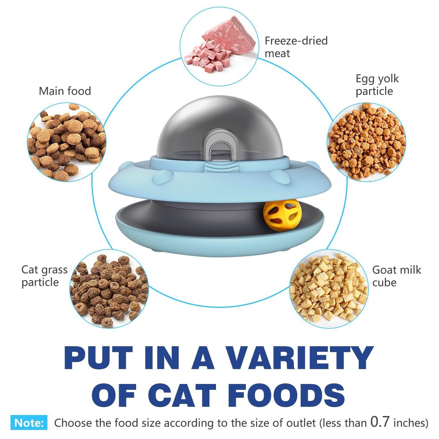 UFO Cat Slow Feeder Bowl – 2-in-1 Interactive Puzzle Educational Toy for Cats & Dogs