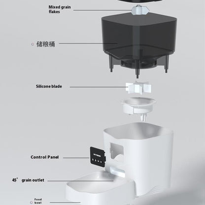 Smart Automatic Cat Feeder – Video Interactive Food Dispenser with Timer & 4L Capacity