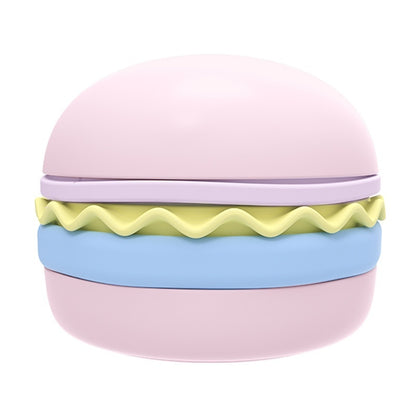 Hamburger Style 5-in-1 Dog Bowl – Anti-Choke Non-Slip Silicone Slow Feeder, Multi-Color