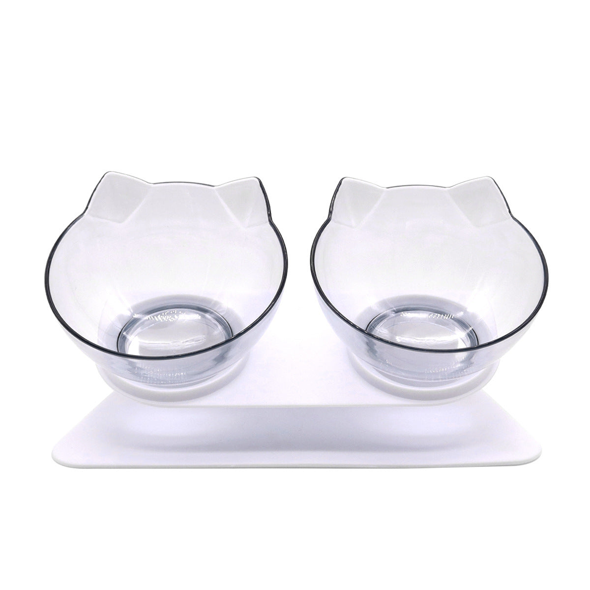 Kitten Bowl with Cervical Support – Single, Double, or Triple Elevated Feeding Basin for Cats