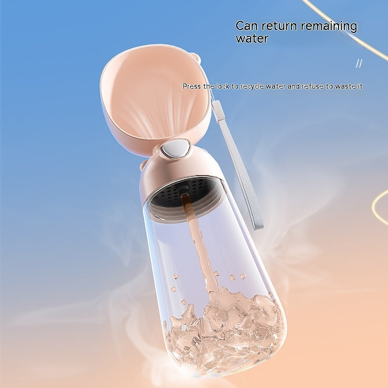 Portable Dog Water Bottle & Food Container – Outdoor Travel Pet Feeder Bowl