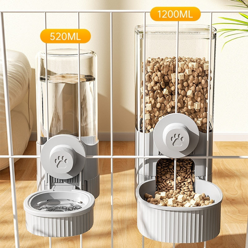 Hanging Pet Bowl – Automatic Dog & Cat Feeder and Water Dispenser, 520ml/1200ml
