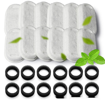 Pet Water Fountain Filter – Non-Woven Fabric & Charcoal Replacement for Stainless Steel Dispensers