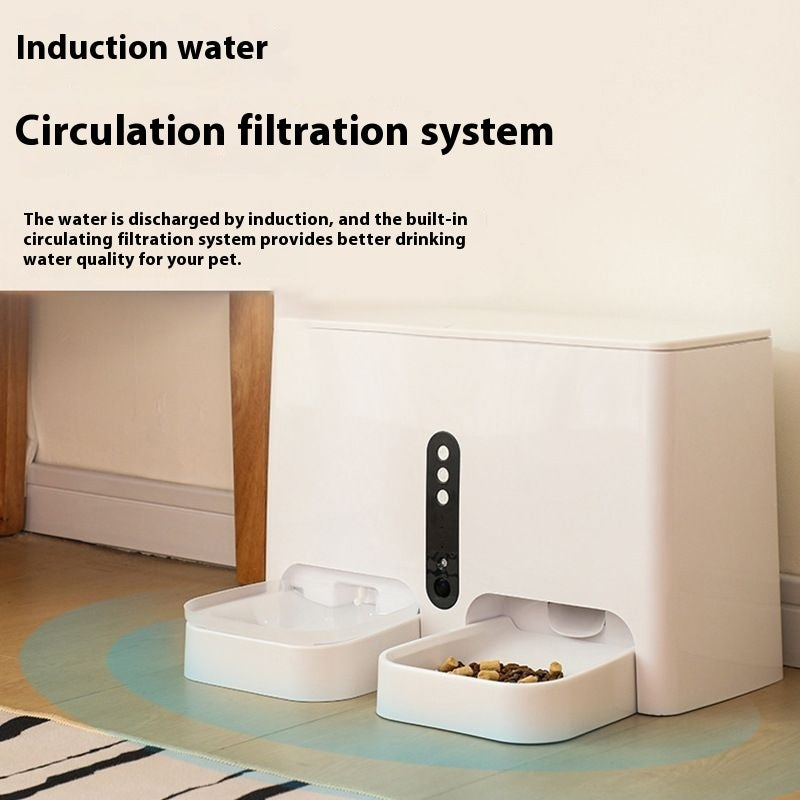 Pet Intelligent Feeder & Water Dispenser – All-in-One Automatic Feeding Machine for Cats & Dogs