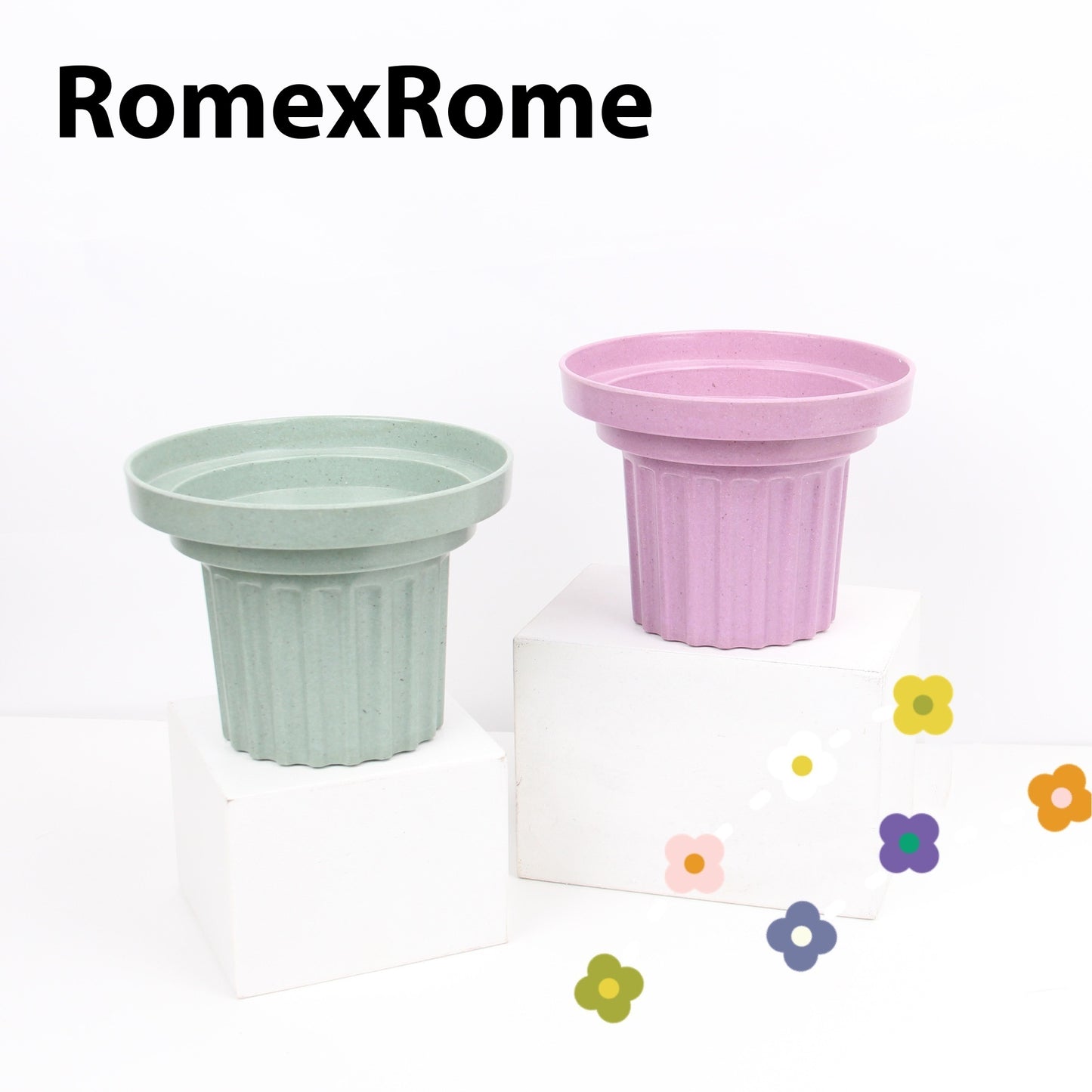 Bamboo Fiber Pet Bowl – Eco-Friendly 3-in-1 Cat & Dog Feeding Bowl, 16cm