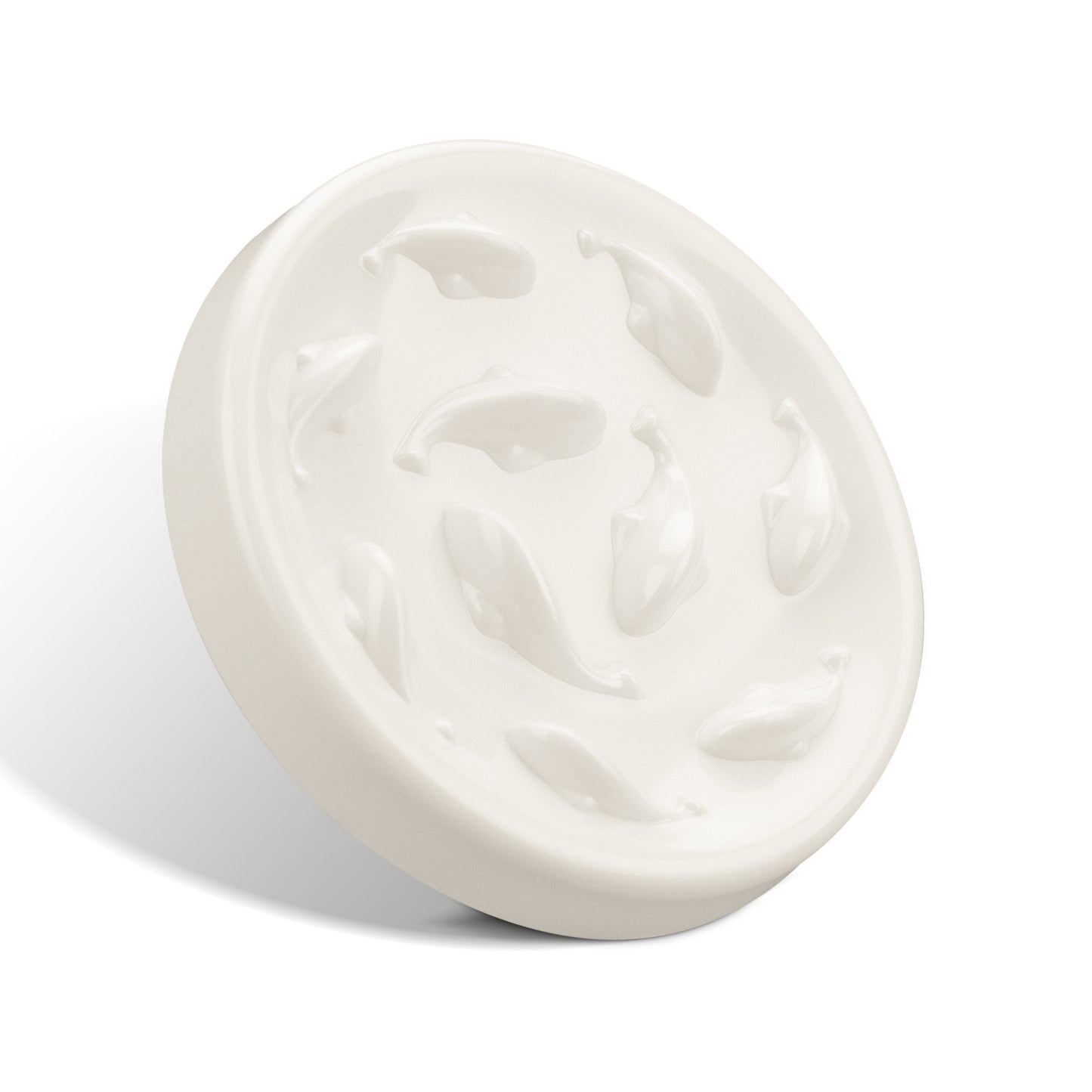 Slow Feeding Bowl for Cats & Dogs – Anti-Choke Goldfish Design Melamine Pet Feeder