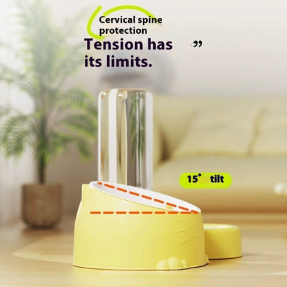 Double Bowl Automatic Pet Feeder & Water Dispenser – Stainless Steel & Ceramic Cat Bowl