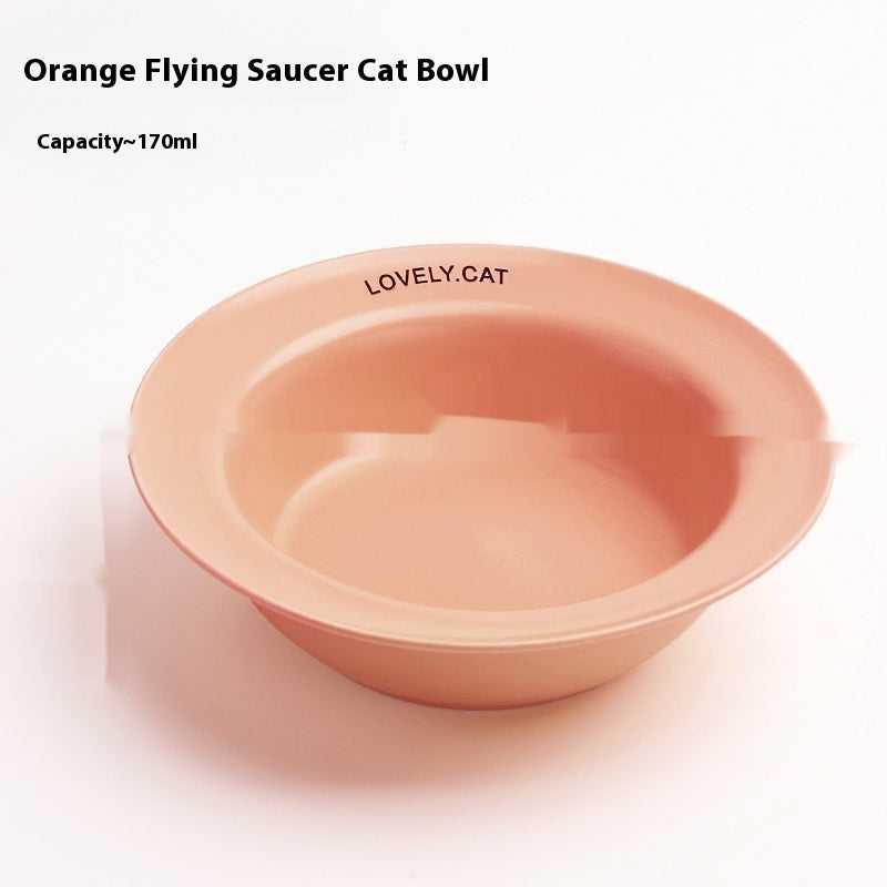 Ceramic Cat Bowl with Height-Adjustable Square Rack – Elevated Feeding Dish, UFO & Square Styles