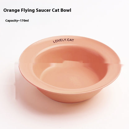 Ceramic Cat Bowl with Height-Adjustable Square Rack – Elevated Feeding Dish, UFO & Square Styles