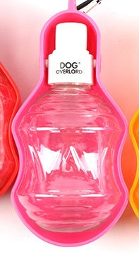 Travel Dog Water Bottle – Portable Hanging Pet Drinking Bottle with Metal Buckle, 5 Colors