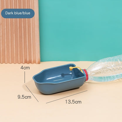 Portable Pet Water Bottle – Outdoor Travel Drinking Cup, Green/Orange/Blue