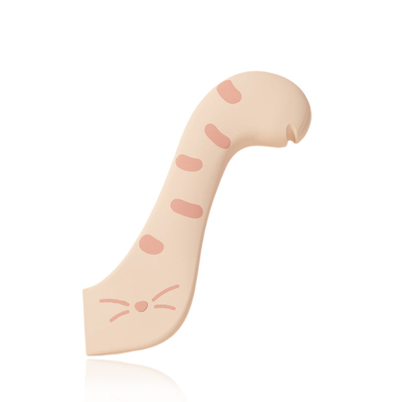 Cat Jar Spoon & Can Opener – Multifunctional Wet Food Feeding Tool, ABS Silicone, Pink/Gray/Yellow