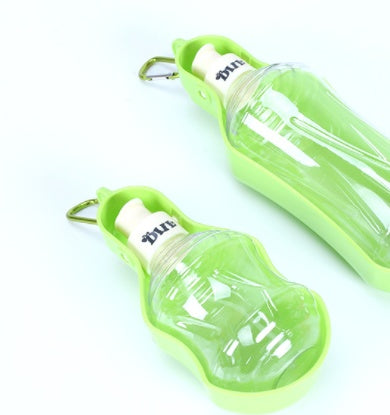 Travel Dog Water Bottle – Portable Hanging Pet Drinking Bottle with Metal Buckle, 5 Colors