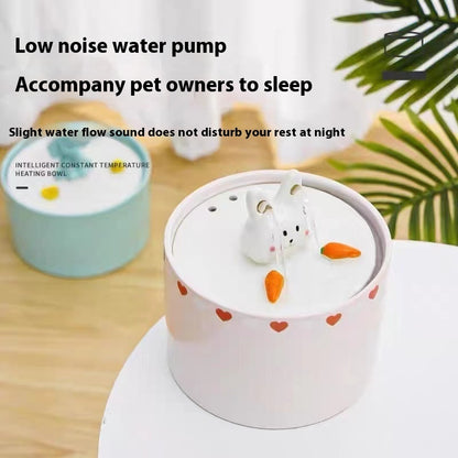 Elephant Pet Water Dispenser – Cute Ceramic Automatic Drinking Fountain for Cats & Dogs