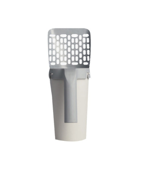 Large Capacity Cat Litter Scoop with Waste Bag Holder – Portable, Removable & Washable